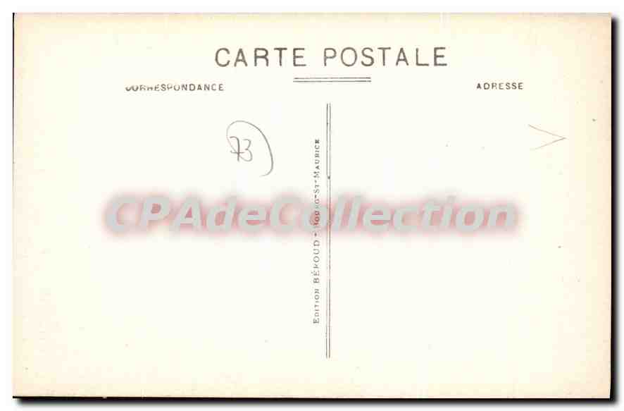CPA Bourg St Maurice chapelle de N D de Tout Pouvoir  — Rückseite