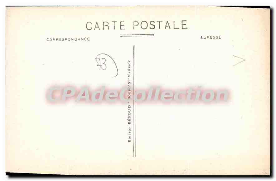 CPA Bourg St Maurice vue generale  — Rückseite