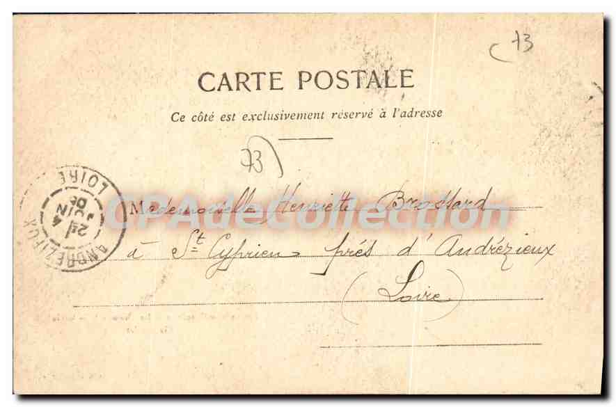 Environs de Chambéry — Le Château de la Croix et le Nivolet — Lib. Edit. E. Reynaud - 505 — Achterkant