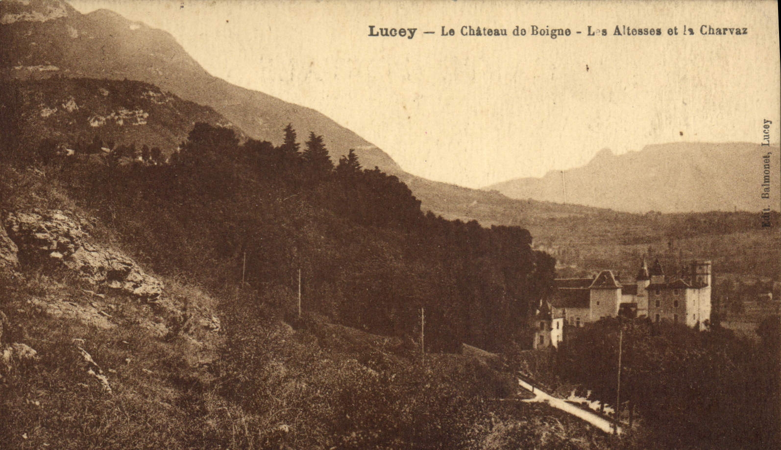 CPA Lucey le chateau de Boigne les Altenses et la Charvaz 