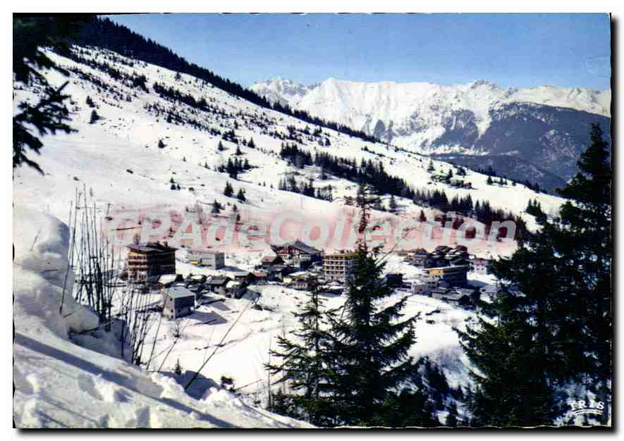 CPSM Courchevel l'ensemble de la Station et l'arrivee des Pistes 
