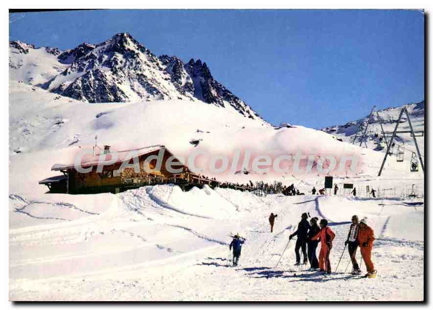 CPSM Val Thorens Savoie du Thorens et Telepherique de la Moraine au fond les Aiguilles de Peclet Pol