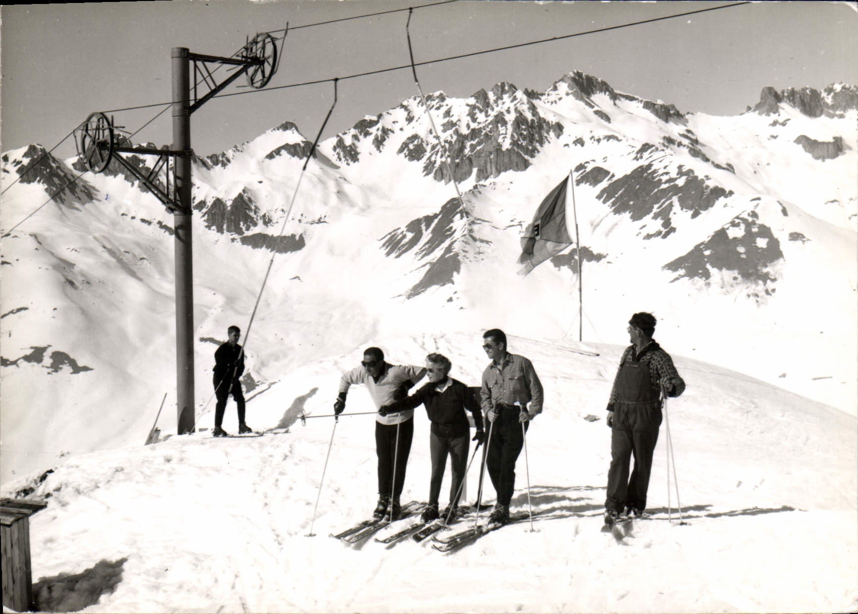 CPSM Saint francois lonchamp savoie la piste du Roc Noir 