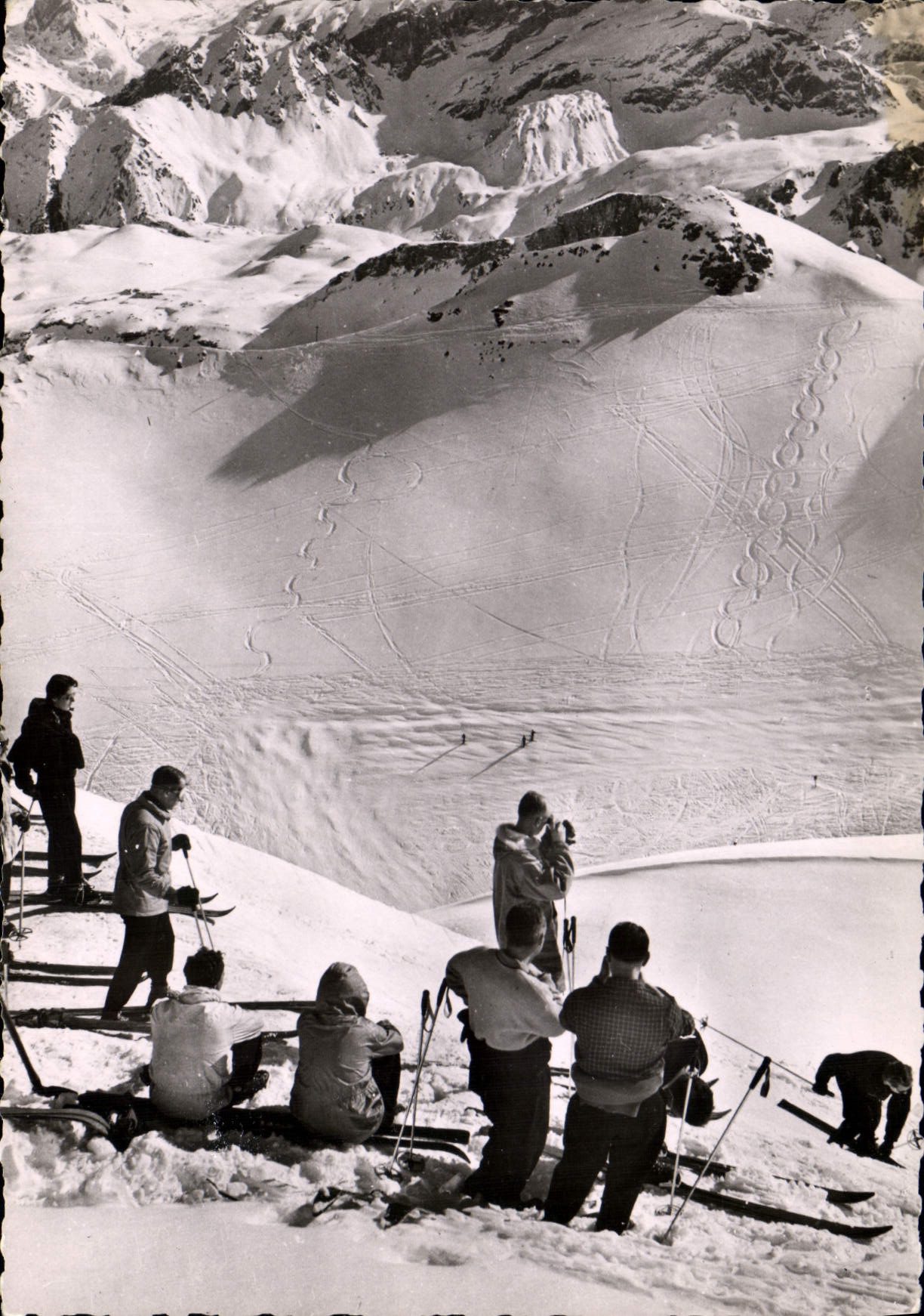 CPSM Les 3 Vallees depart de la piste de la Vizelle 