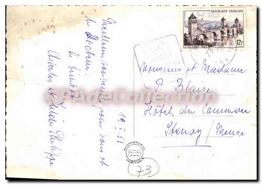 CPA  les carettes valoire galibier — Rückseite