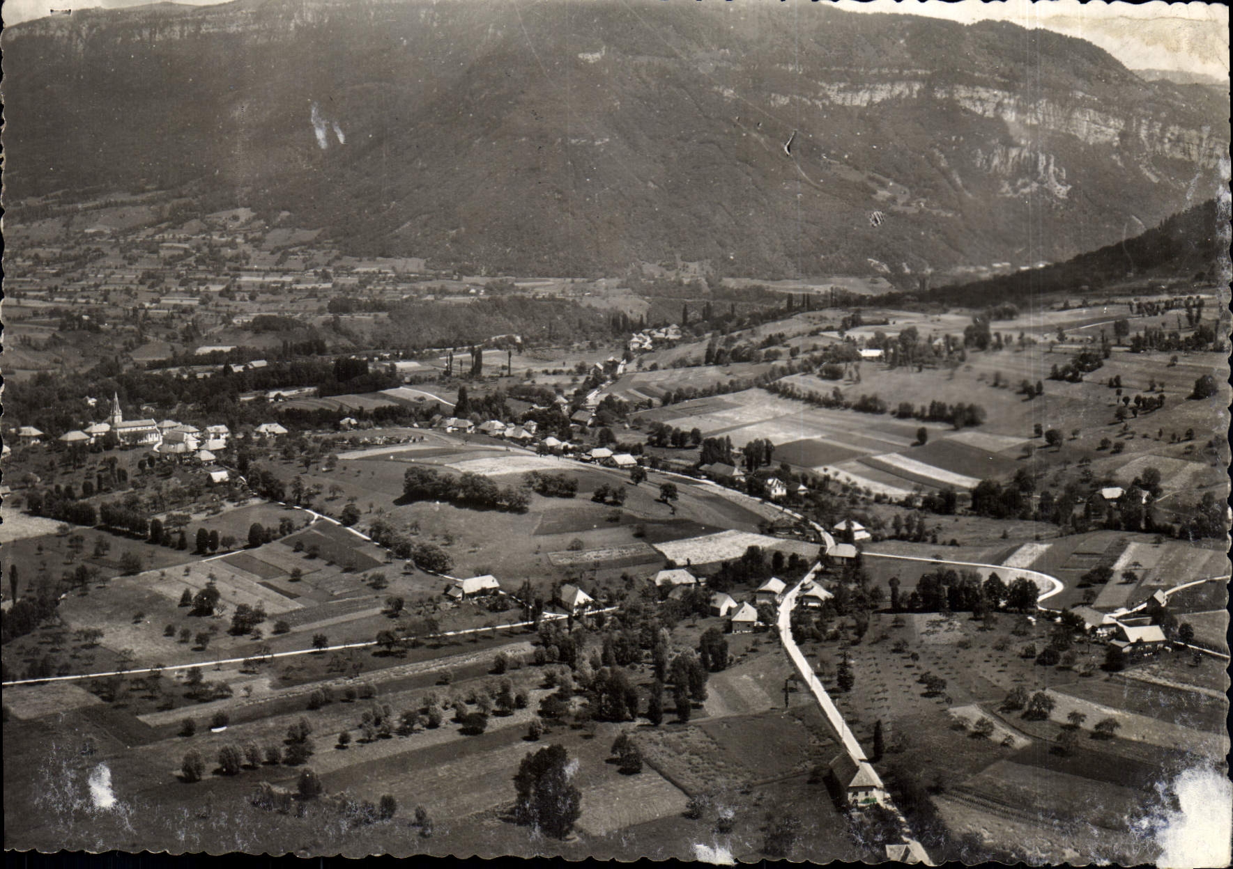 CPA Cusy Haute Savoie vue generale aerienne 