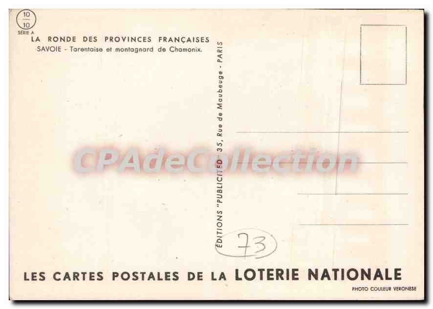 Savoie — Tarentaise et montagnard de Chamonix — Éditions de la Loterie Nationale — Reverso