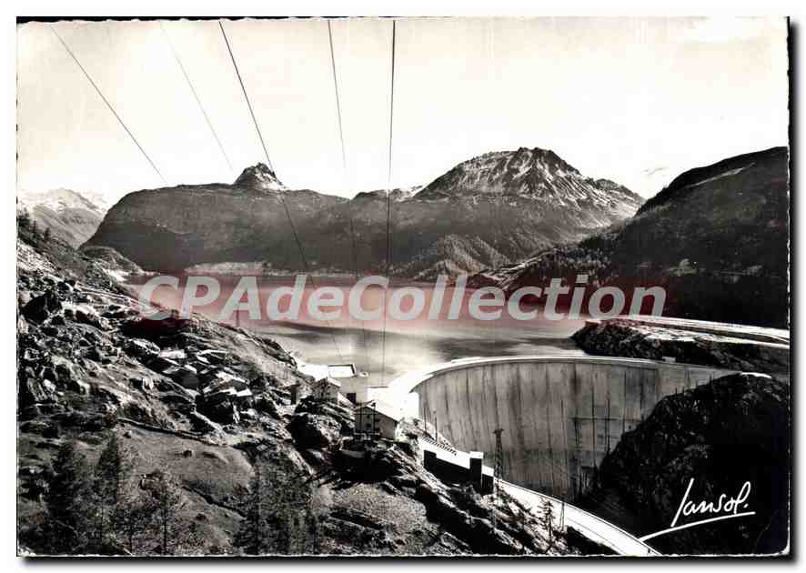 CPA Tignes barrage Bellevarde Tovière