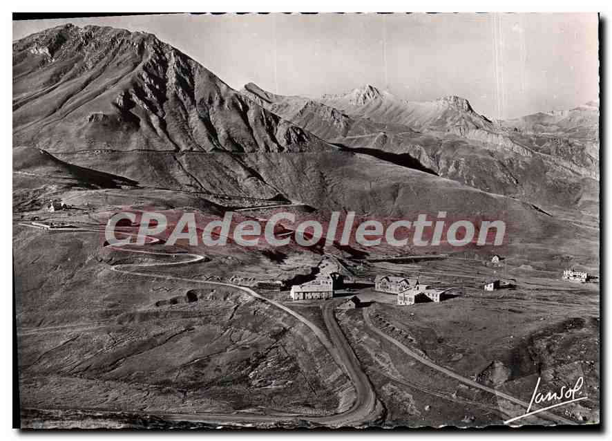 CPA Le Col du Lautaret vue generale du Col vers les lacets du Galibier 