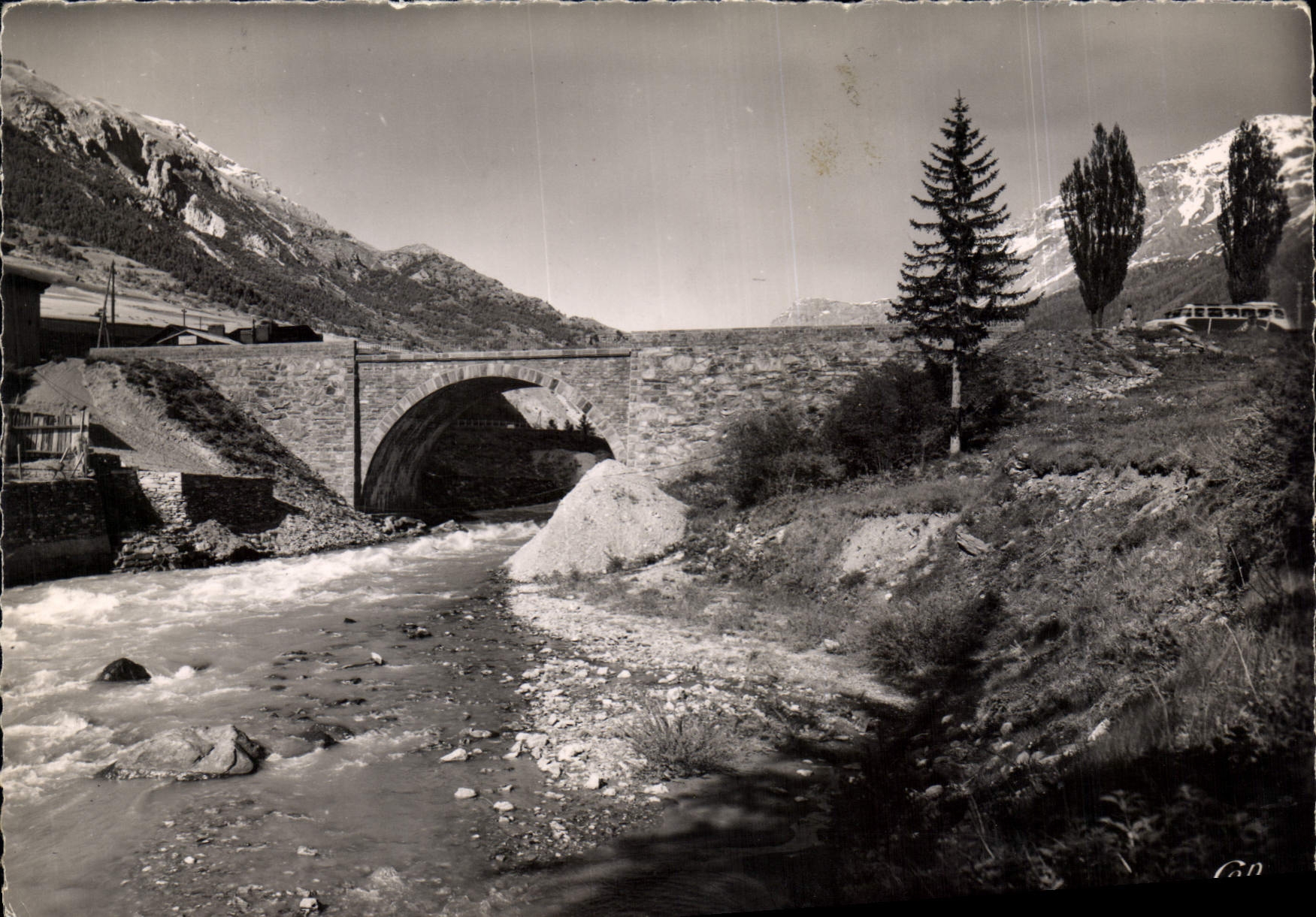 CPA Lanslebourg et le Roc Noir 