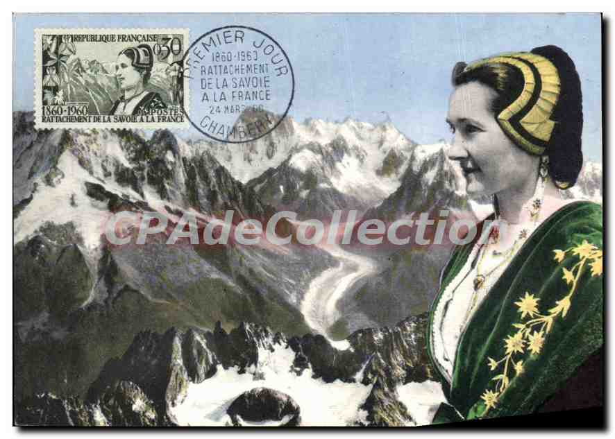 CPA Rattachement de la savoie a la France 