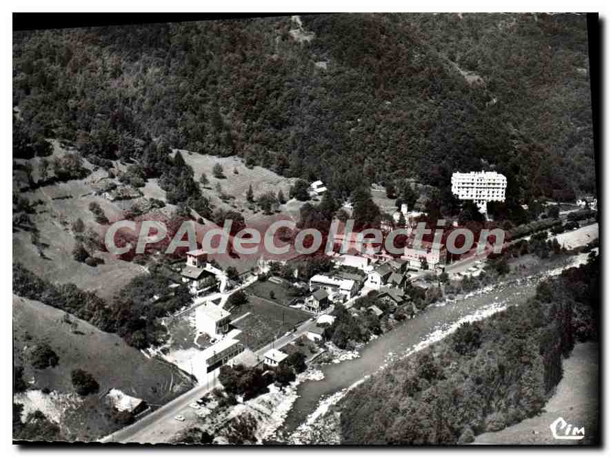 CPSM Lechere les Bains Savoie vue generale aerienne 