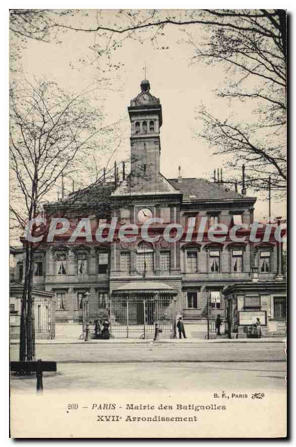 CPA Paris Mairie des Batiguolles XVII Arrondissement 