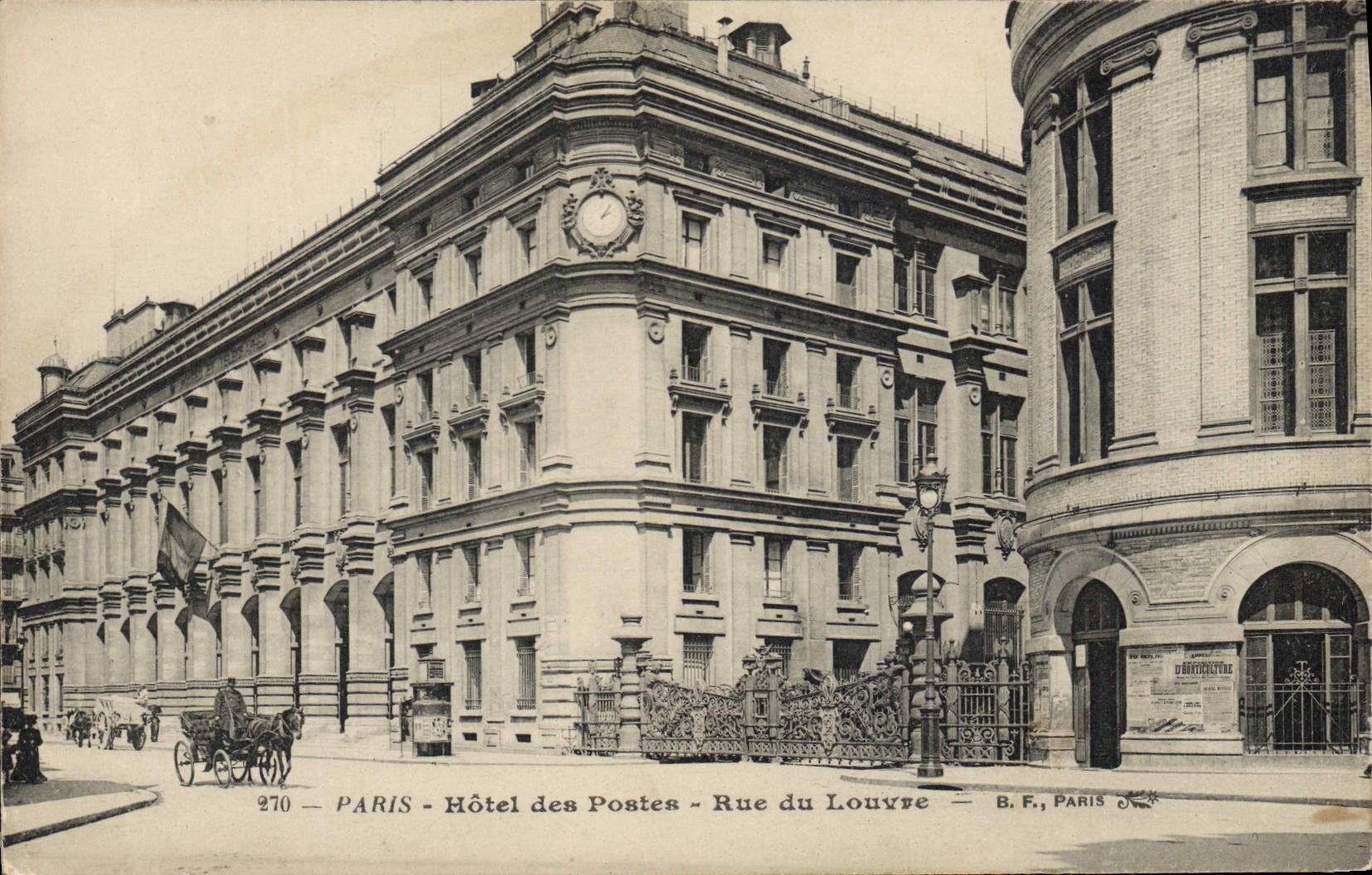 Paris - Hôtel des Postes - Rue du Louvre — B.F., Paris