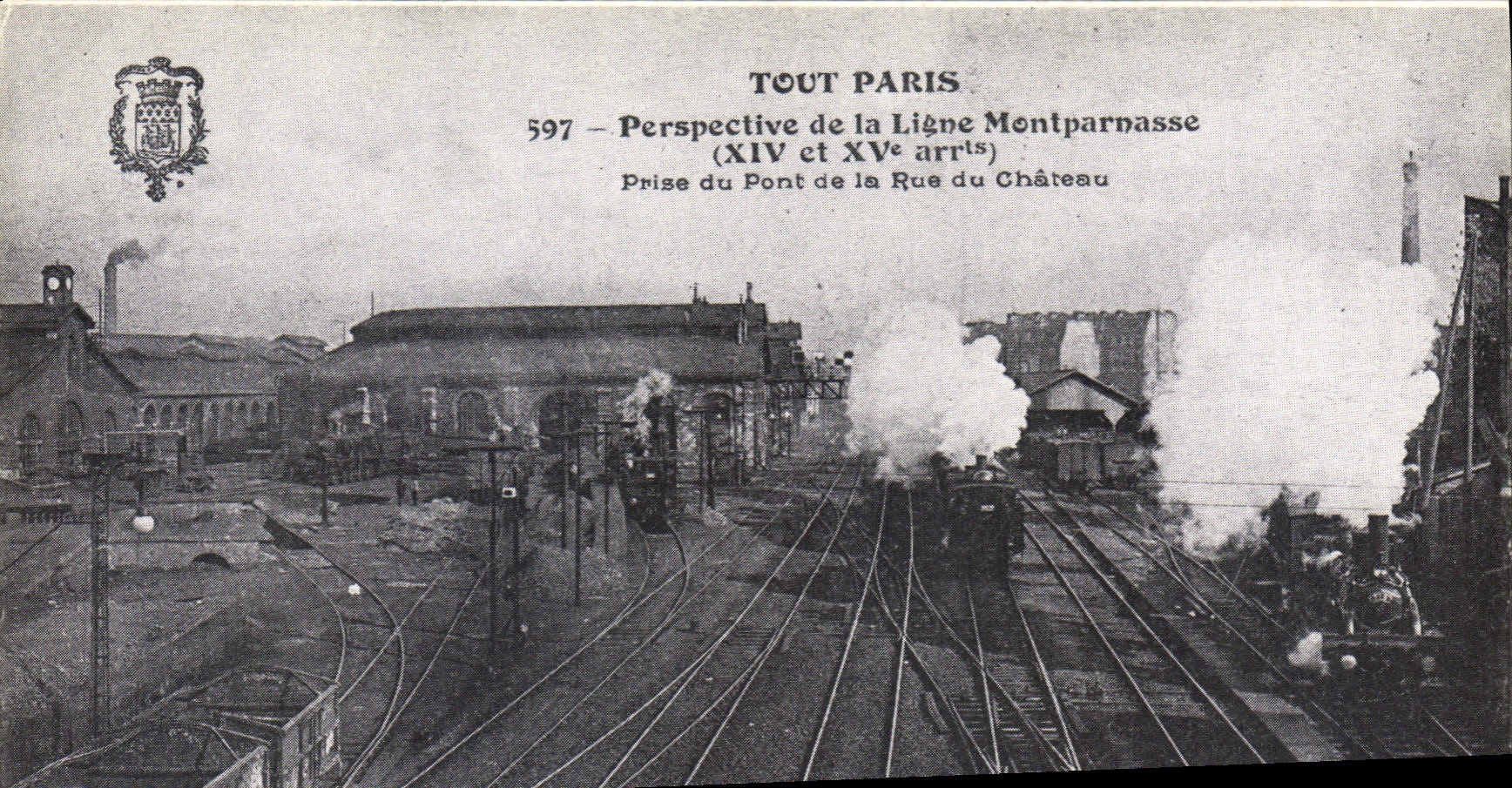 Vue de la Ligne Montparnasse — Perspective du Pont de la Rue du Château — TOUT PARIS, n°597