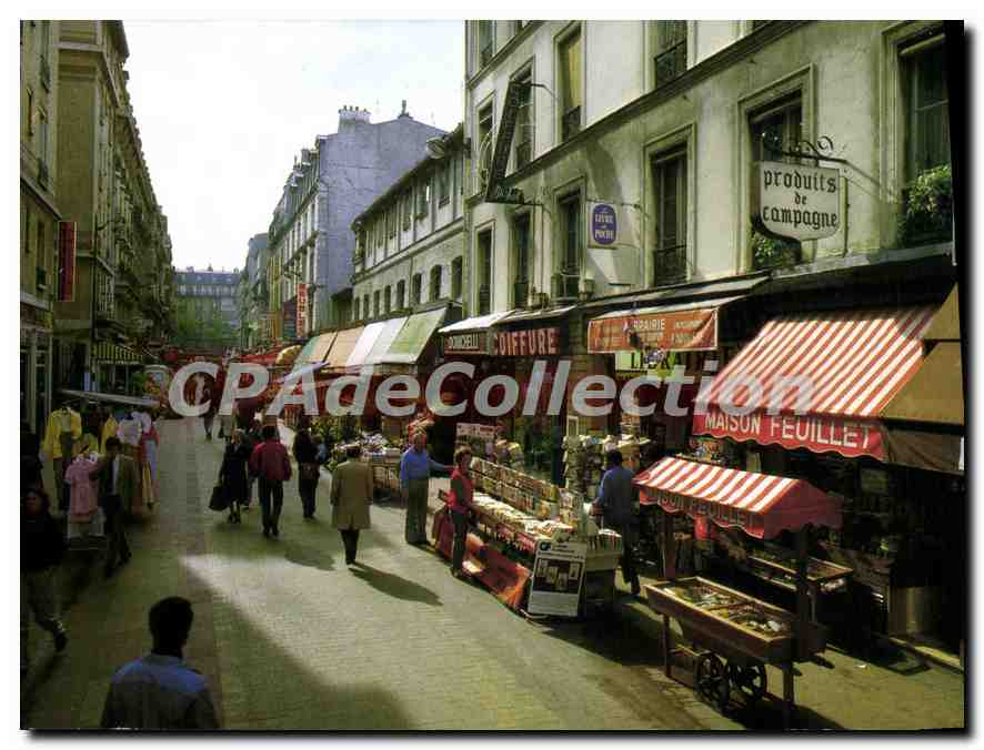 CPSM Paris Rue Daguerre Rue pietonne 