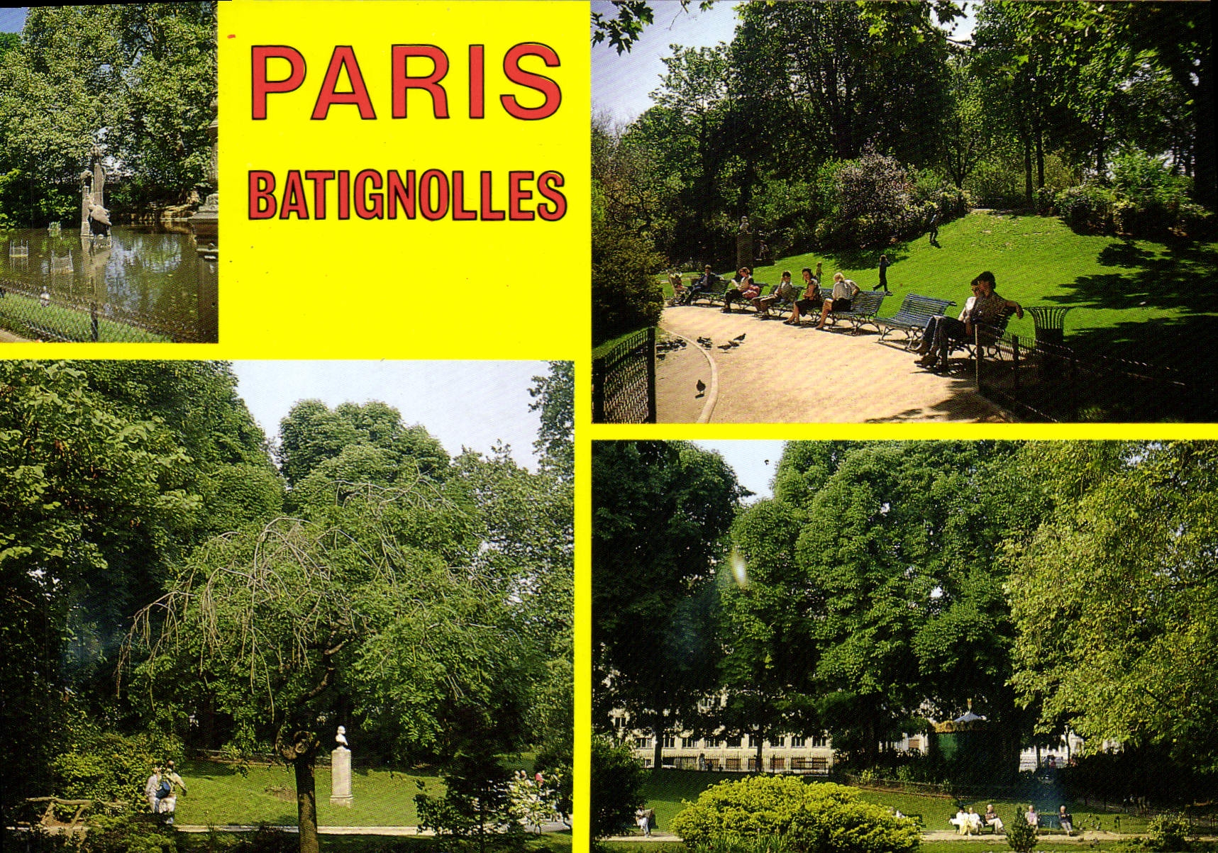 CPSM Paris 17 Square des Batignolles 