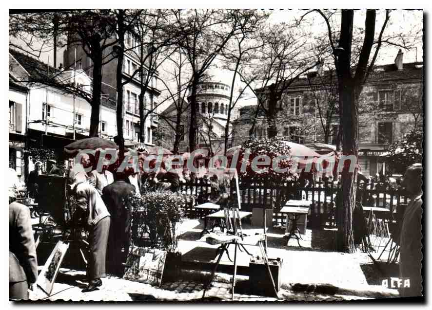Place du Tertre — Paris (XVIIIe) — ALFA, 55 bis Rue du Moulin d'Étretat - Recto