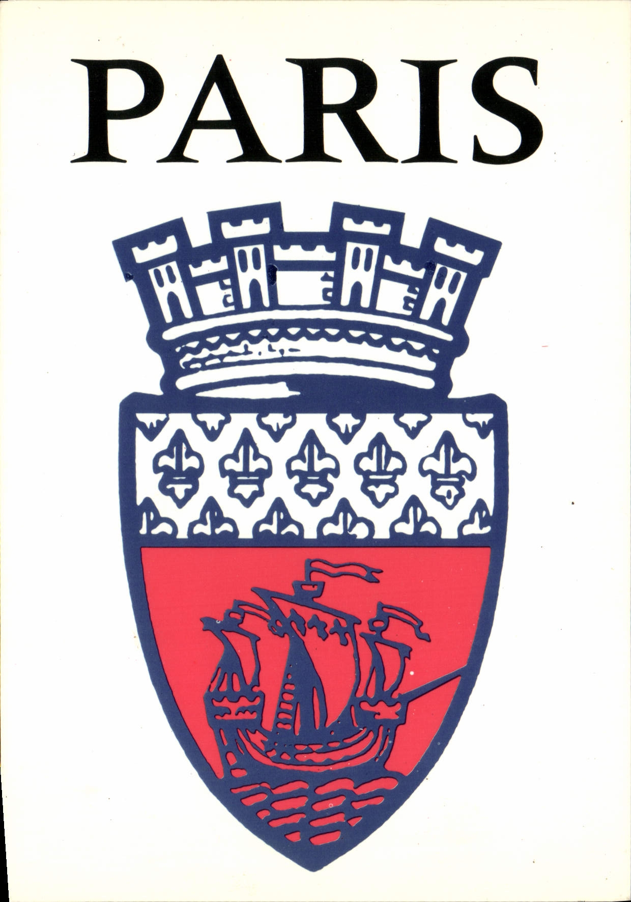 Paris — blason municipal — Cartes Publistar - Recto