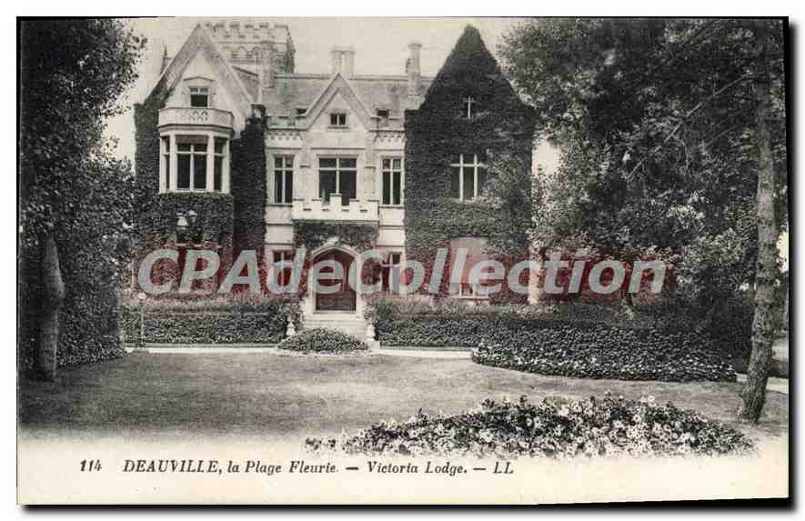CPA Deauville la Plage Fleurie Victoria Lodge 