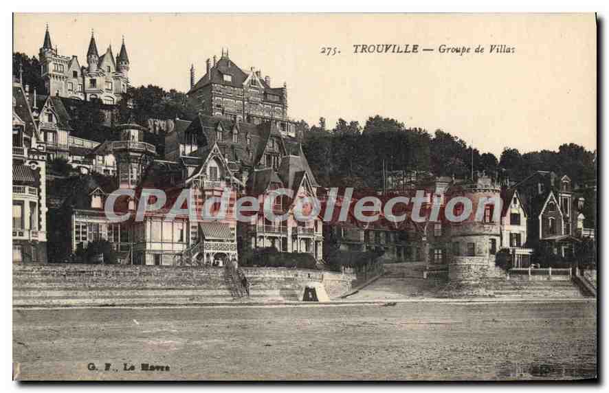 CPA Trouville Groupe de Villas 