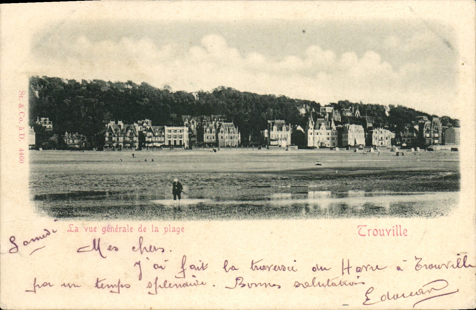 CPA Trouville La vue generale de la Plage 