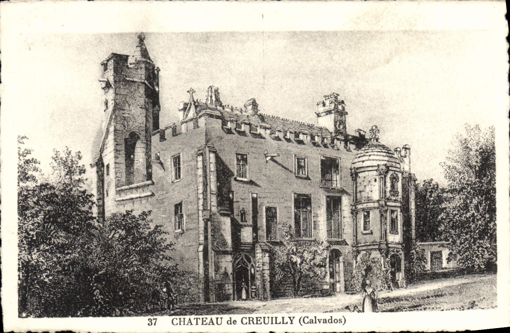 Schloss Creuilly — Calvados — unbekannter Verleger, Nr. 37