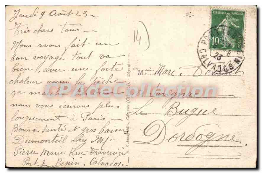 PORT-en-BESSIN - Die Stadt und der Hafen — A+D 169 — Rückseite