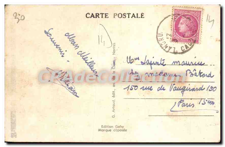 Langrune-sur-Mer (Calvados) — Jeux de Plage — Édition Gaby — Verso