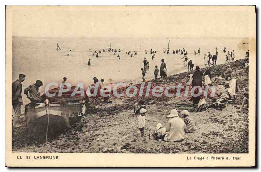 Langrune — Die Strand zum Baden — LL 92