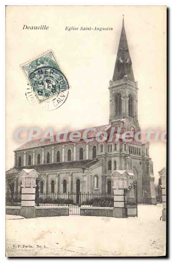 CPA Deauville Eglise St Augustin 