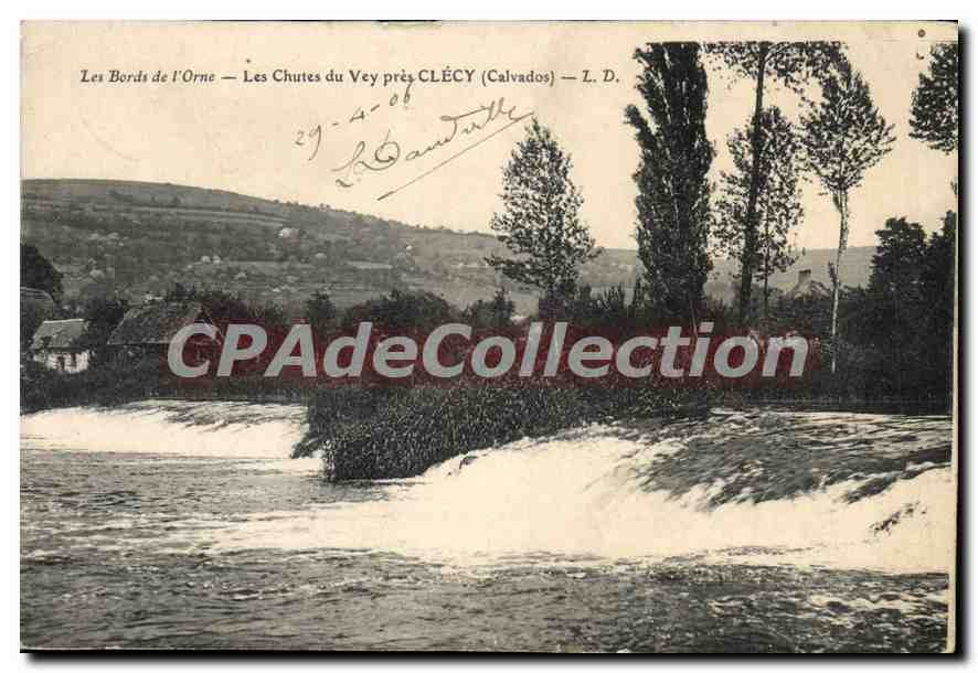 CPA Les Bords de l'Orne Les Chutes du Vey pres Clecy Calvados 