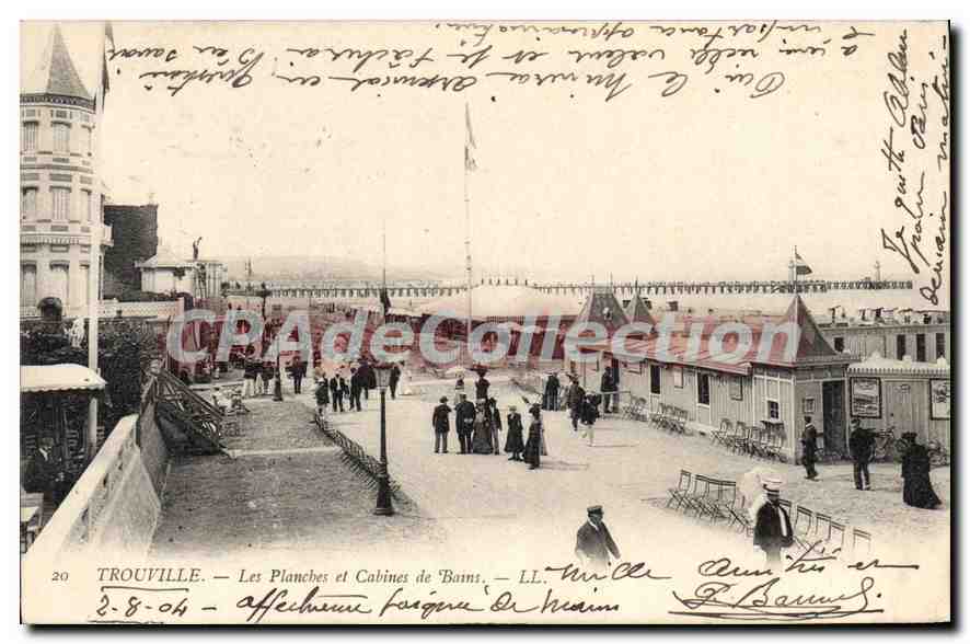 TROUVILLE — Les Planches et Cabines de Bains — L.L. — N°20