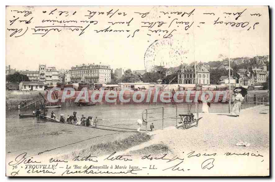 TROUVILLE — Le Bac de Deauville à Marie bosse. — LL. n°76