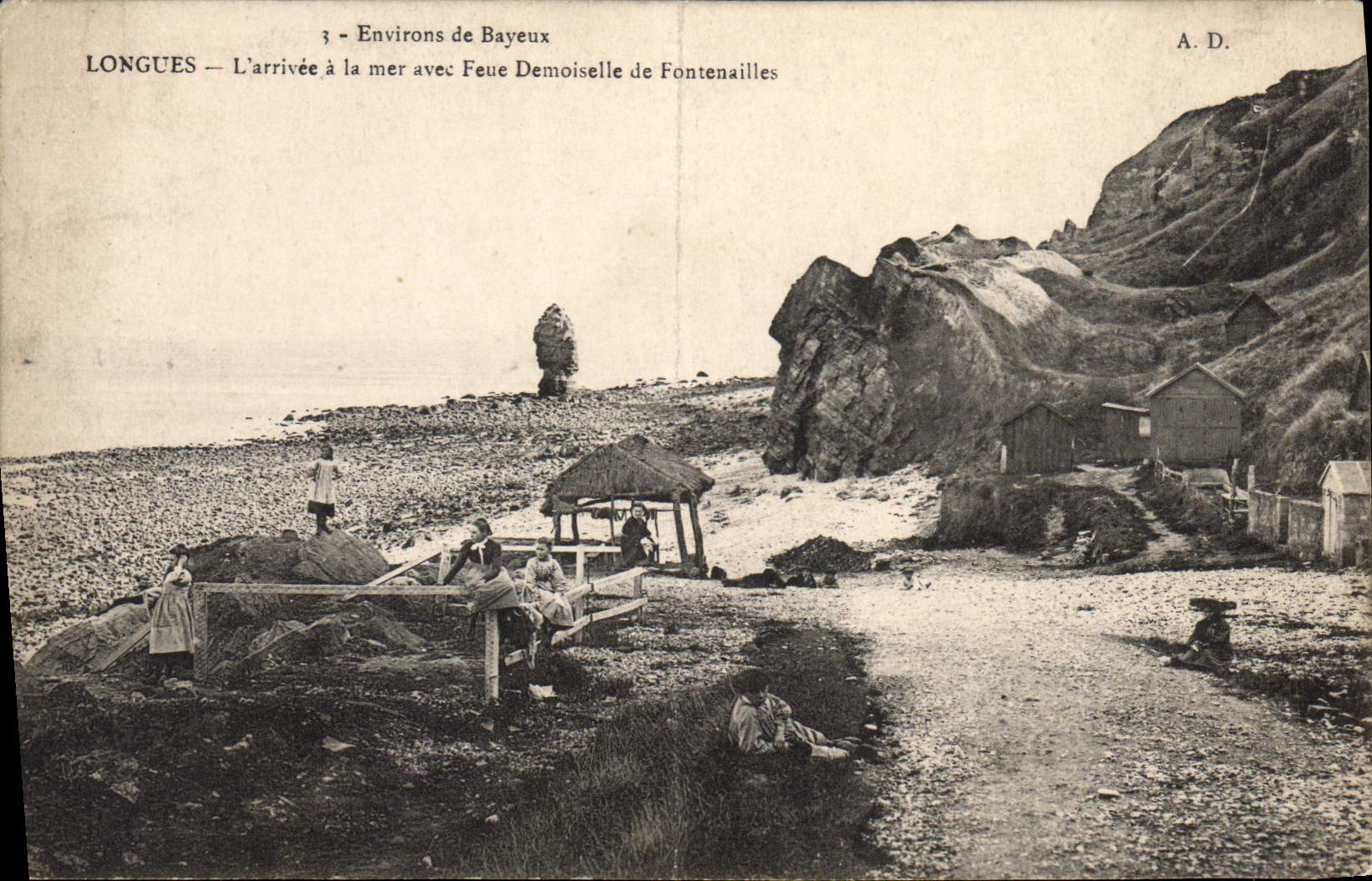 Longues — Ankunft am Meer mit Feue Demoiselle de Fontenaillies — A.D.