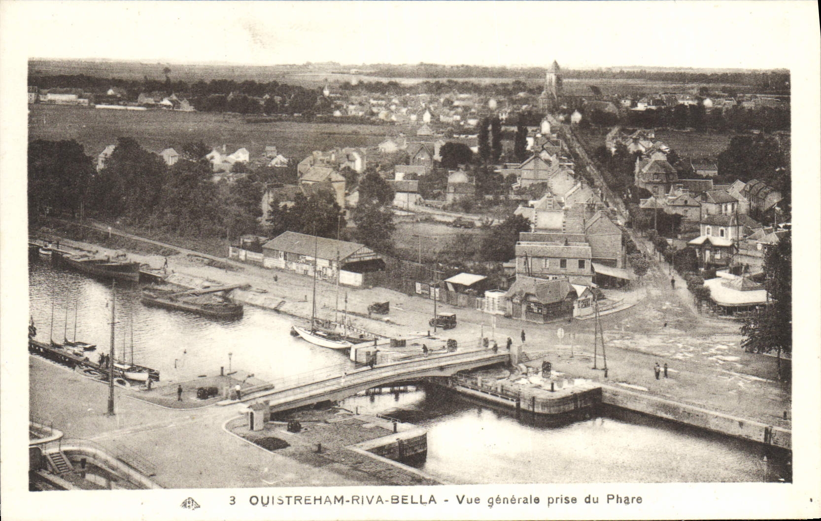 Ouistreham-Riva-Bella — Allgemeiner Blick vom Leuchtturm — Verlag Antike Ansichtskarte déCollection