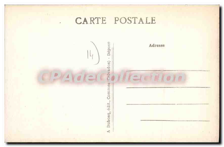 CPA A D Port en Bessin La Tour Vauban et les Jetees Avant Port  — Rückseite