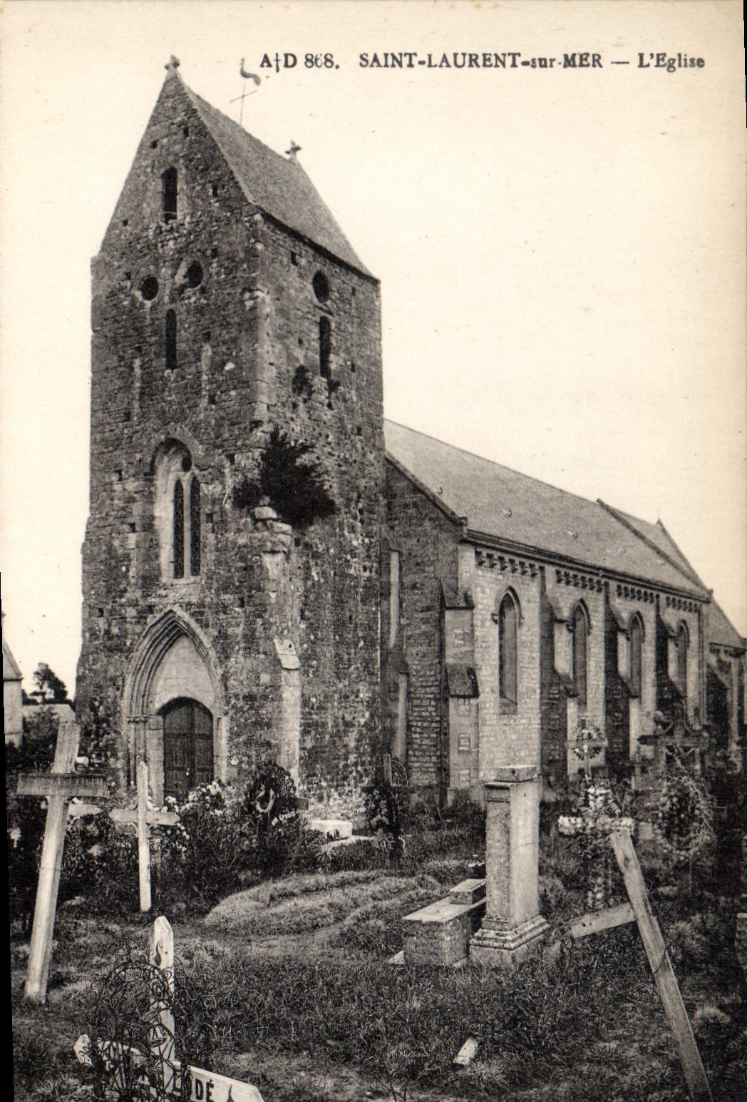 Saint-Laurent-sur-Mer — Die Kirche — A.D. 868