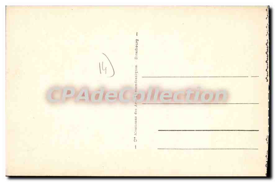 Bernières - Die Strände — Ansicht der belebten Strände mit Badenden und Gebäuden — Verlag CPAdeCollection, Nr. 1 — Rückseite