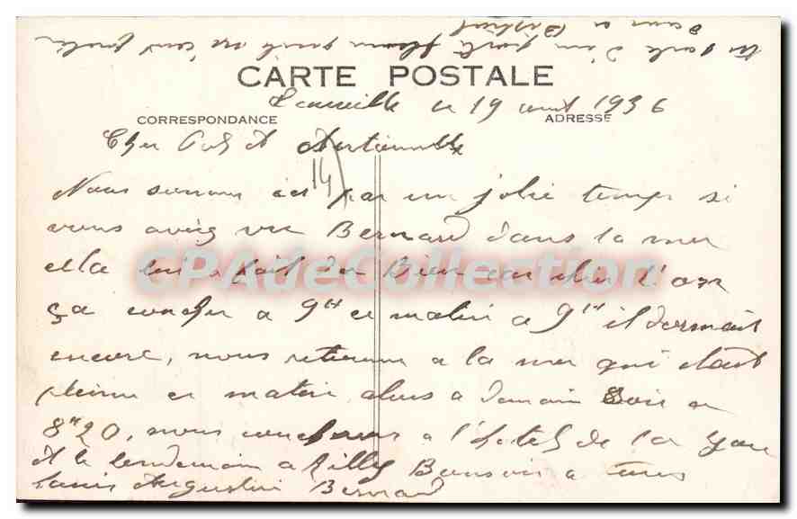 CPA Deauville la plage Fleurie l'Avenue de la republique vue des Quais  — Rückseite
