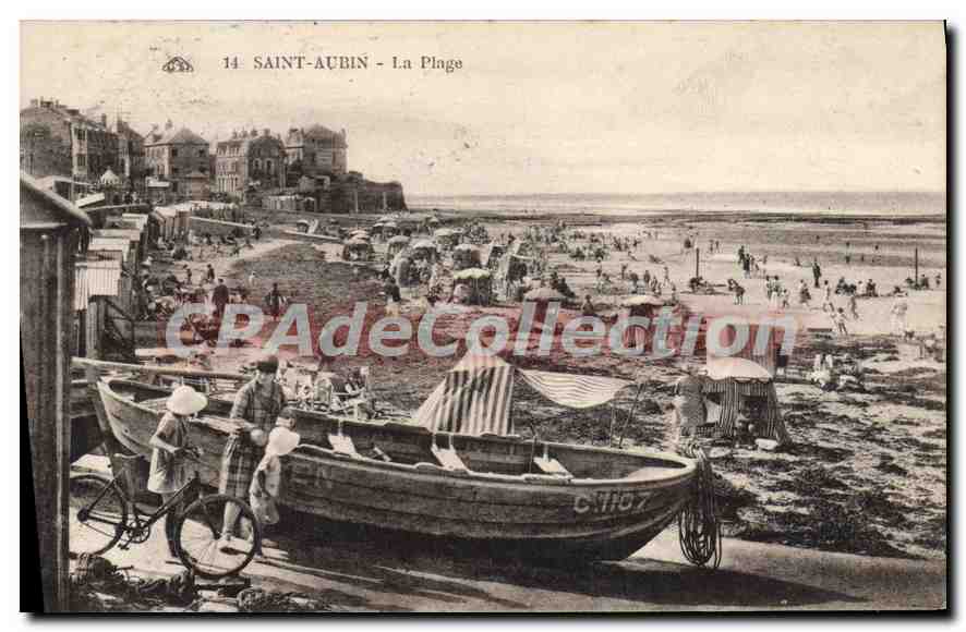 Saint-Aubin - La Plage — carte postale n°14, éditée par la Collection de la Plage