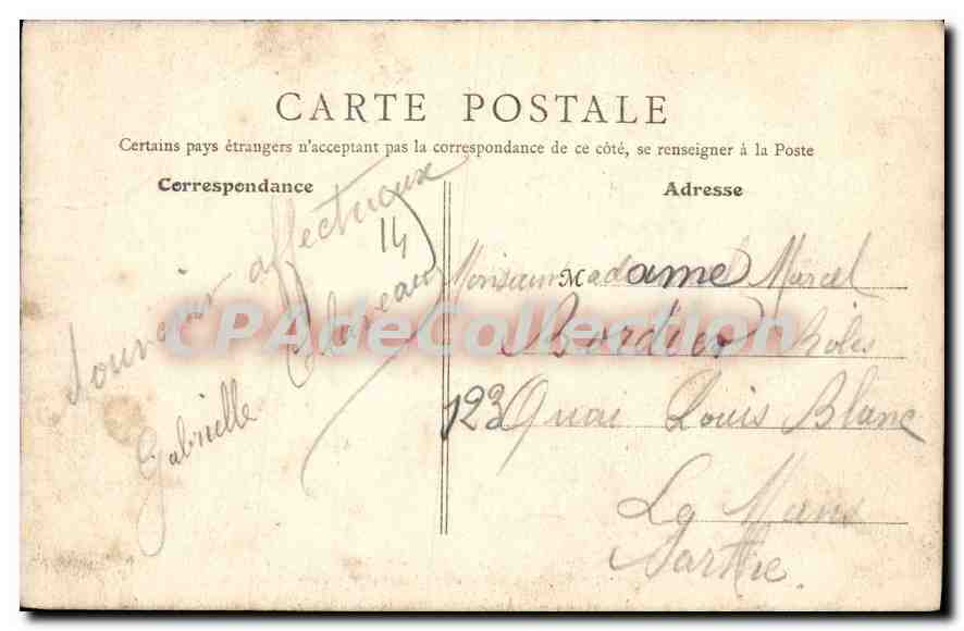 Luc-sur-Mer (Calvados) - Die Digue - Promenade — B. PARIS, n°4 — Rückseite