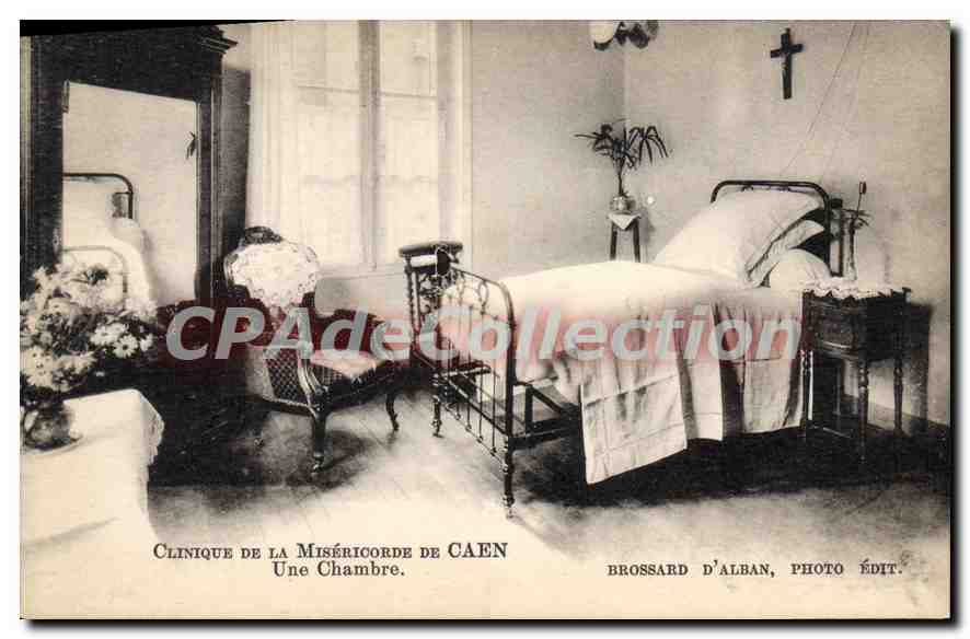 CPA Clinique de la Misericorde de Caen une Chambre 