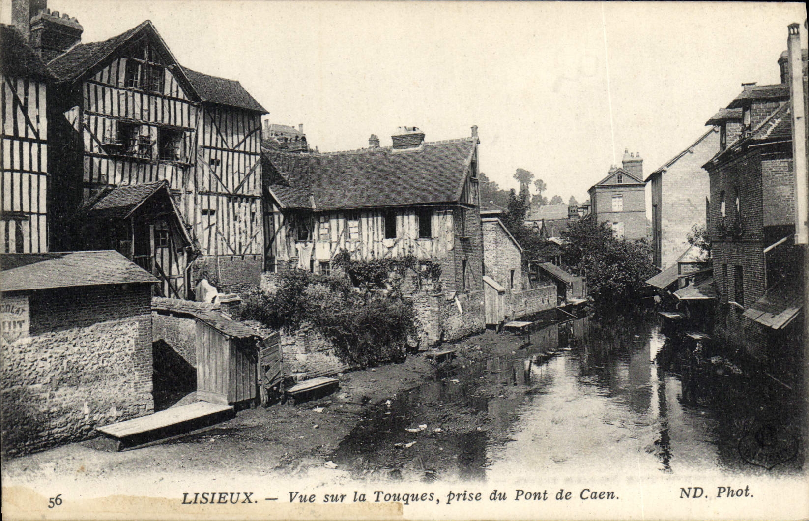 Lisieux — Vue sur la Touques, prise du Pont de Caen — ND. Phot. n°56