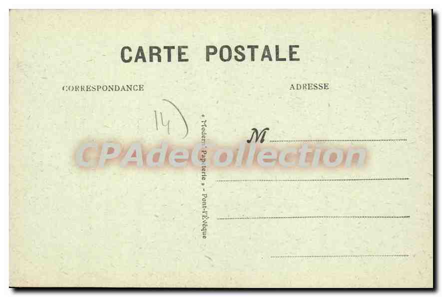 CPA Normandie pont l'Eveque le marche aux fleurs place Dubois  — Rückseite