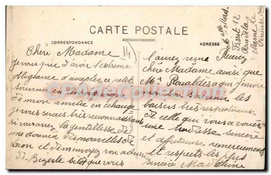 CPA Vire a ses morts pour la Partie  — Rückseite