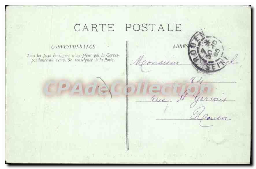 Trouville — Départ du Bateau du Havre 'La Touques' — LL. — N° 50 — Reverso