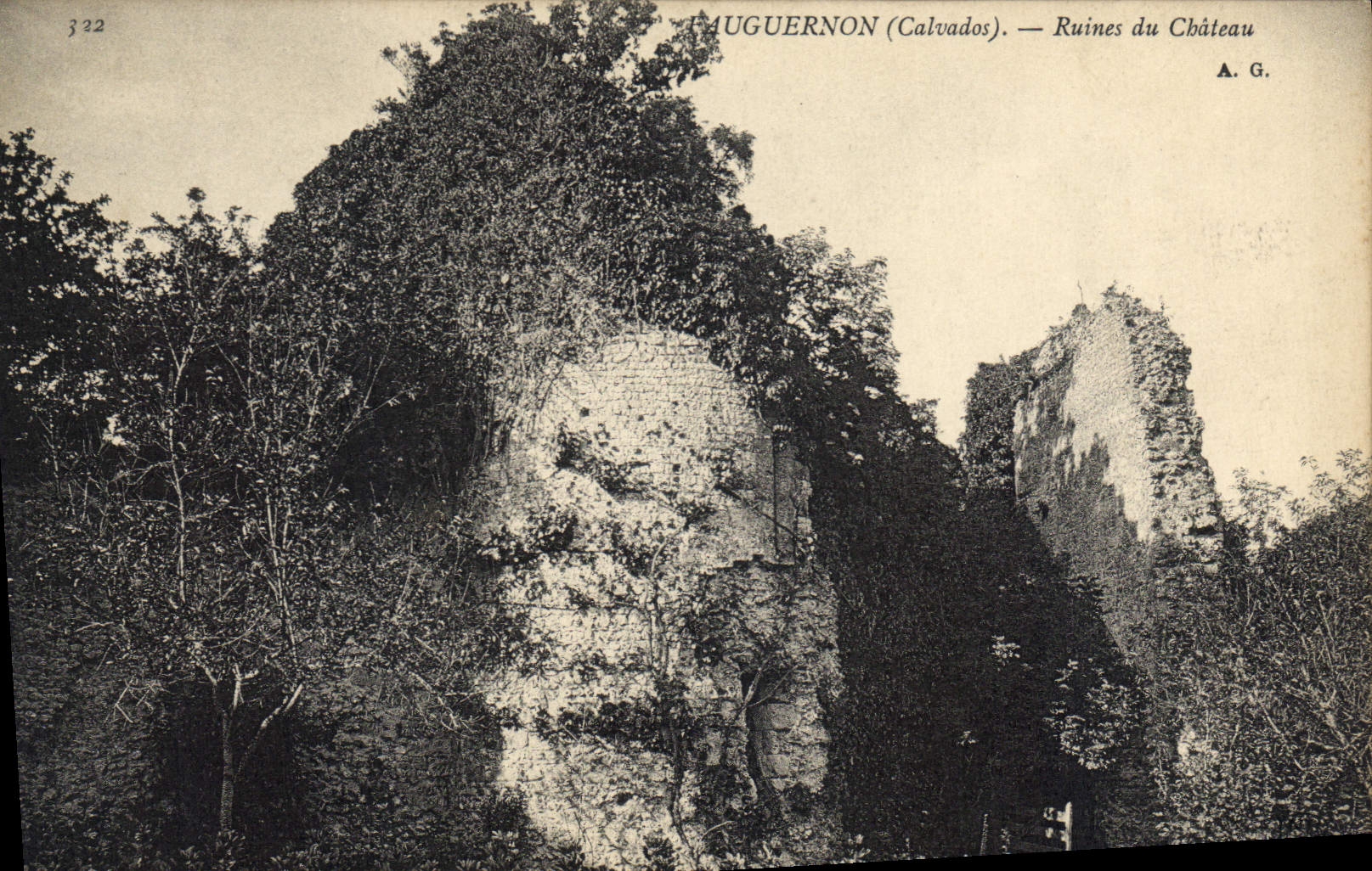 Mauguernon (Calvados) — Ruines du Château — A. G.