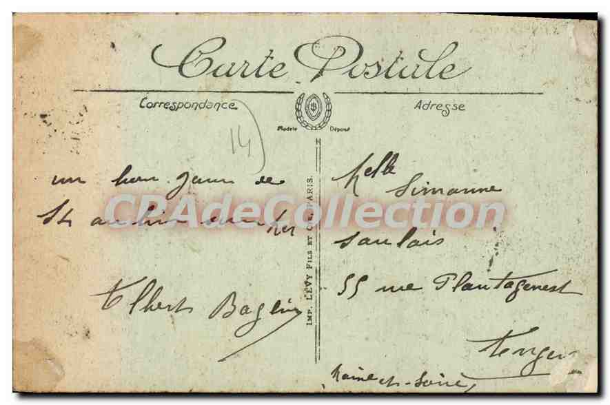 CPA Saint Aubin sur Mer Villas sur la Digue  — Verso