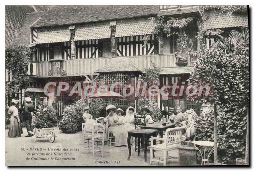 Dives — Un coin des cours et jardins de l'Hostellerie de Guillaume le Conquérant — Collection AD